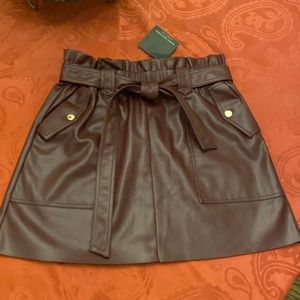 MARC NEW YORK Faux leather skirt